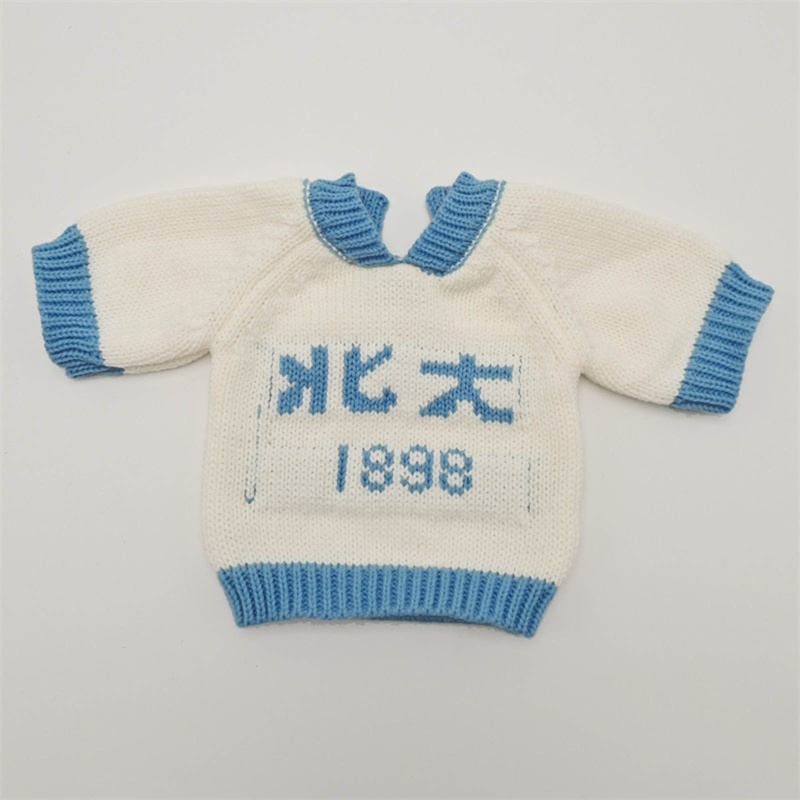 Set Đồ 2 Món Gồm Áo Len Móc Tay Ngắn Và Quần Cho Bé Sơ Sinh Chụp Ảnh