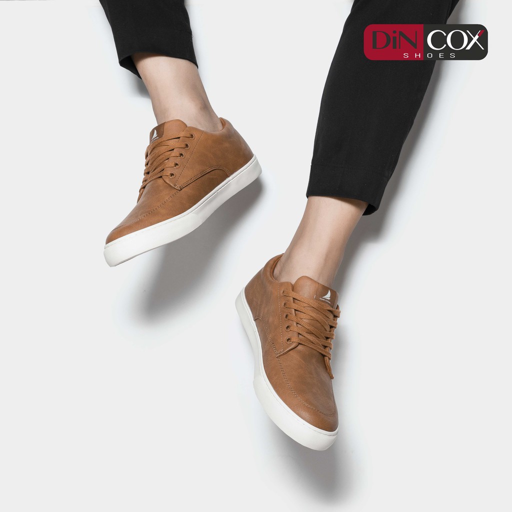 [Giày Việt Nam] DINCOX Shoes Hà Nội Giày Da Nam Công Sở D06 4 Màu Trắng/Đen/Xám/Nâu