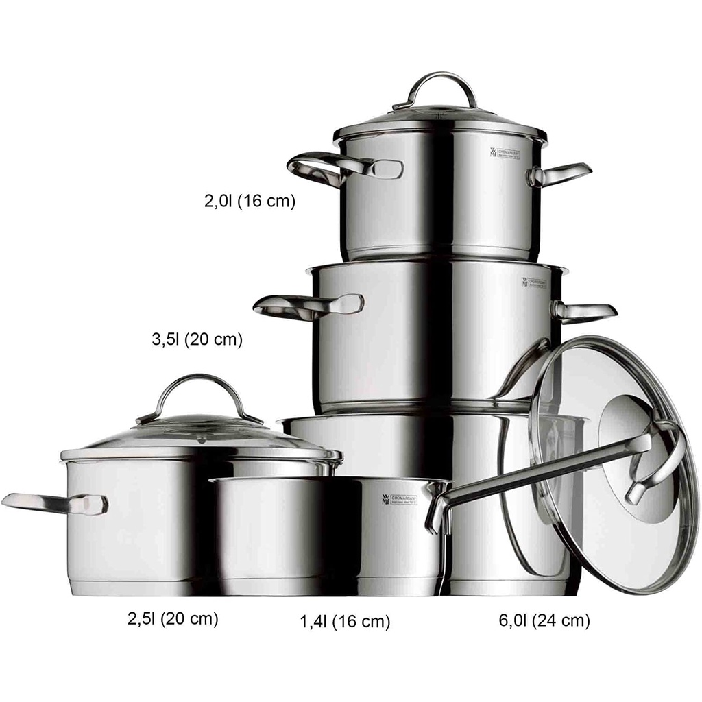 Bộ nồi WMF Provence Pus 5 món - Hàng nhập khẩu chính hãng Đức