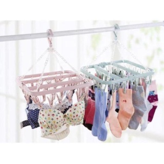 Móc Chùm Phơi Quần Áo, Đồ Baby, Tã, Đồ Nhỏ, Quần Lót Nam Nữ 32 Kẹp