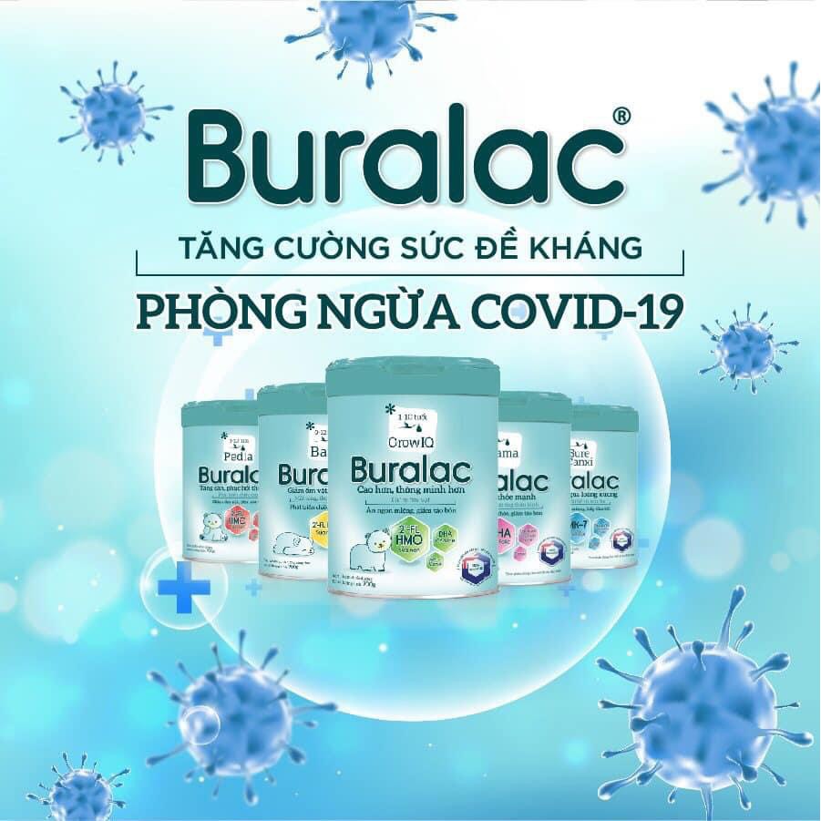 Sữa bột Buralac Grow IQ phát triển chiều cao trí não 900g