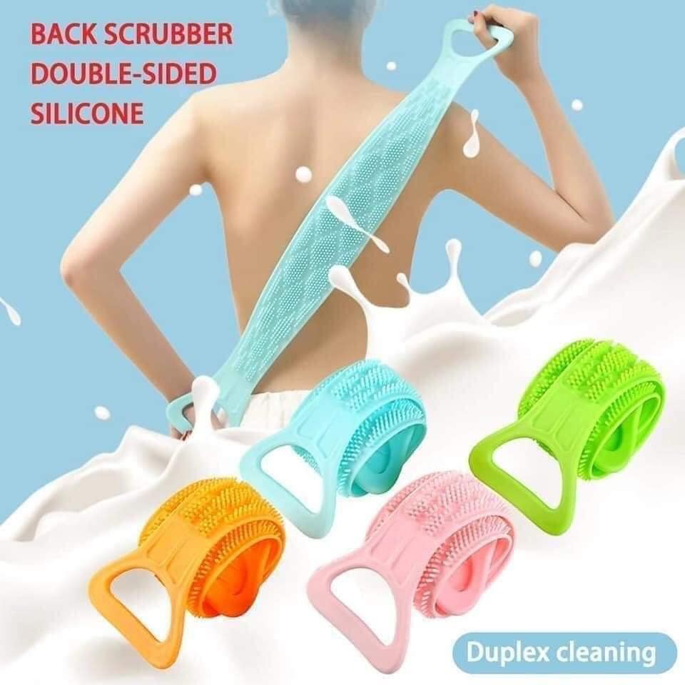 Dây Tắm Chà Lưng 2 mặt Bằng Silicone mẫu mới(giao màu ngẫu nhiên) MH