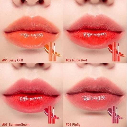 [ 01 Juicy Oh ] Son Tint Lì Romand Juicy Lasting Tint - Cam Sáng