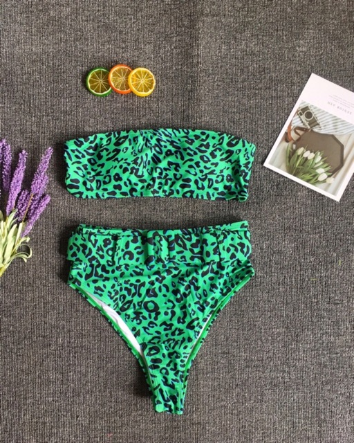 [ HÀNG MỚI VỀ] Bikini neon lưng cao có gen bụng sexy