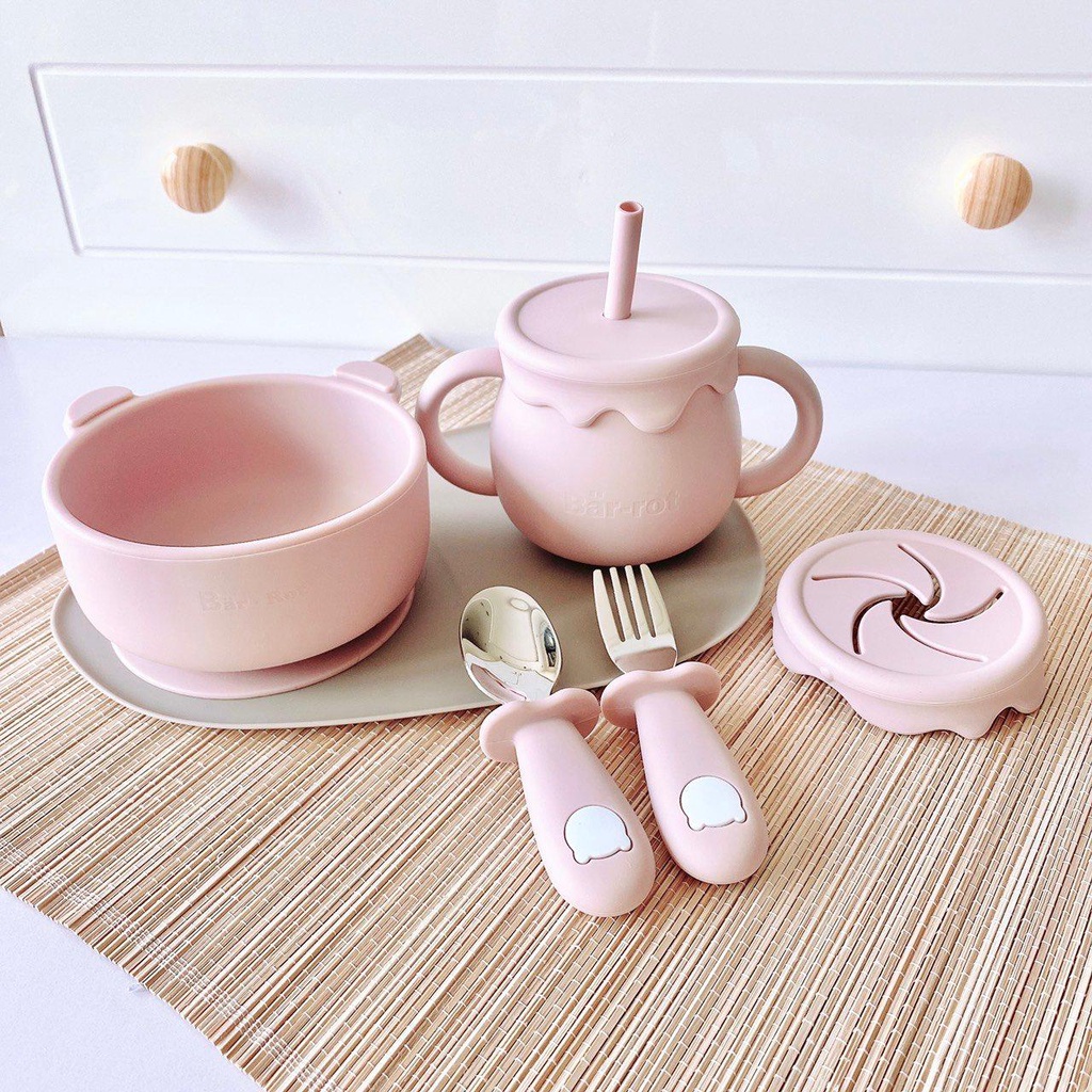 Bộ thìa và dĩa ăn dặm Barot cho bé