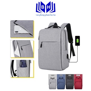 Balo Laptop Nam Nữ Cao Cấp Thời Trang Hàn Quốc - Ba Lô Máy Tính Nhiều Ngăn Chống Sốc, Chống Gù, Cổng USB