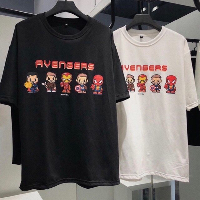 Áo thun tay lỡ chất cotton - AVENGERS
