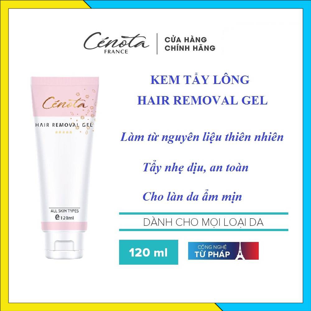 Kem tẩy lông Cénota 120ml an toàn, dịu nhẹ, giúp giữ ẩm không gây đau rát cho da - Mã C09