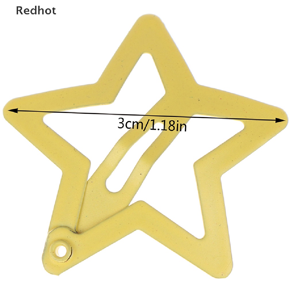 Bộ 6 Kẹp Tóc Kim Loại Hình Ngôi Sao Dễ Thương