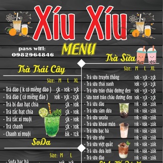 IN MENU THIẾT KẾ THEO YÊU CẦU