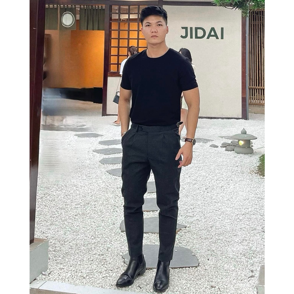 Áo Thun Nam Trắng Trơn Chất Cotton Mát Mịn Thời Trang Hàn Quốc