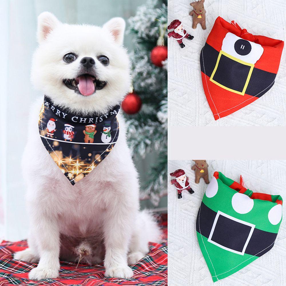 Khăn Bandana Hình Tam Giác Trang Trí Giáng Sinh Cho Chó