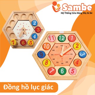 Đồng hồ lục giác số tròn Etic C601C