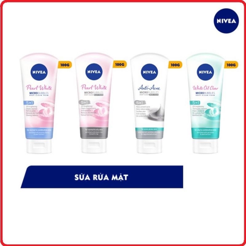 Sữa rửa mặt Nivia nữ 100g