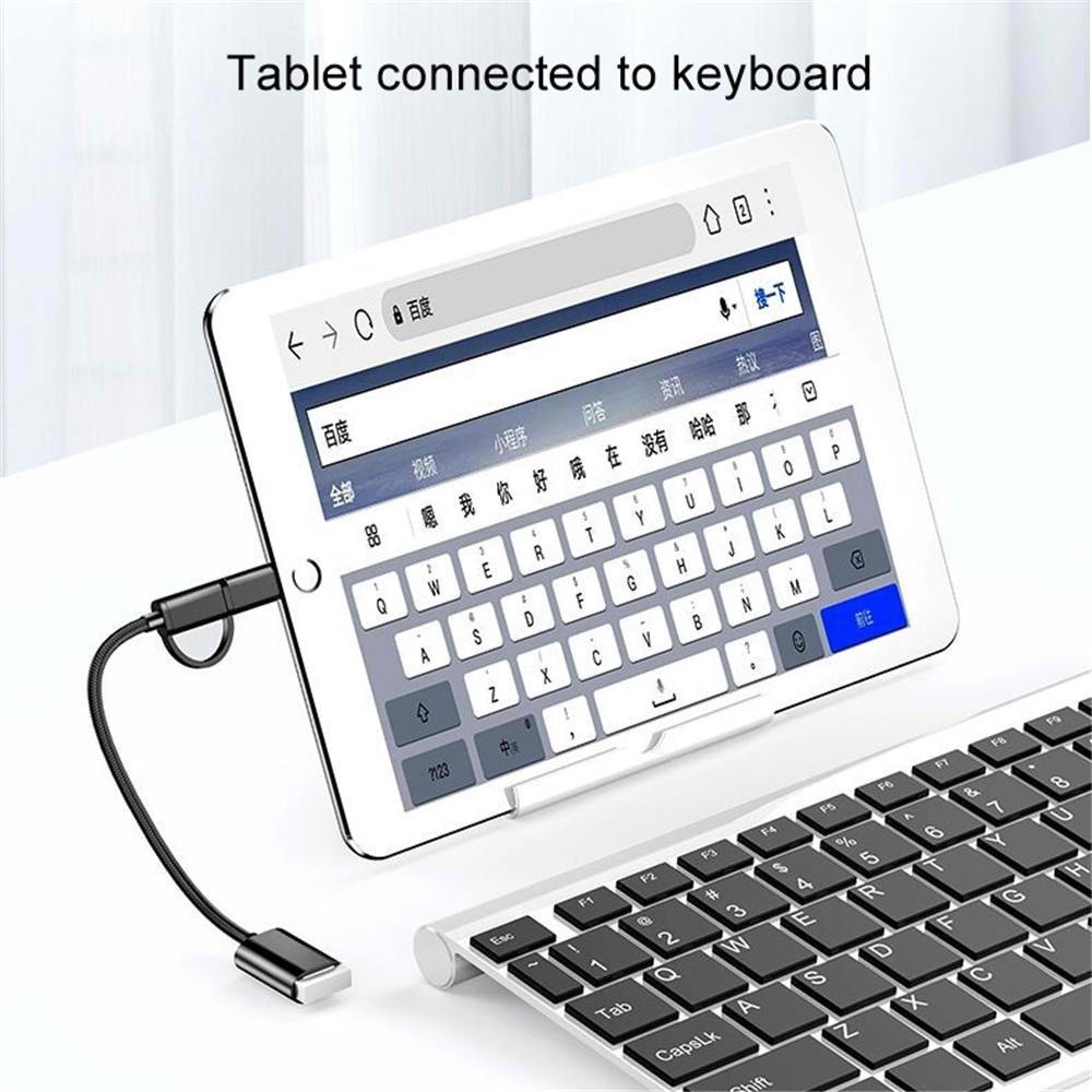 Dây Cáp Sạc 2 Trong 1 Loại c android otg usb Dành Cho Di Động Và Máy Tính Bảng otg
