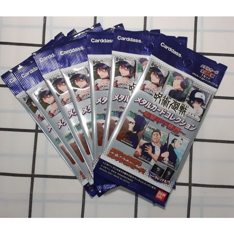 THẺ NHÂN PHẨM JJK- CLEAR / METAL CARD Jujutsu Kaisen vol1/ Pack nhân phẩm Jujutsu Kaisen