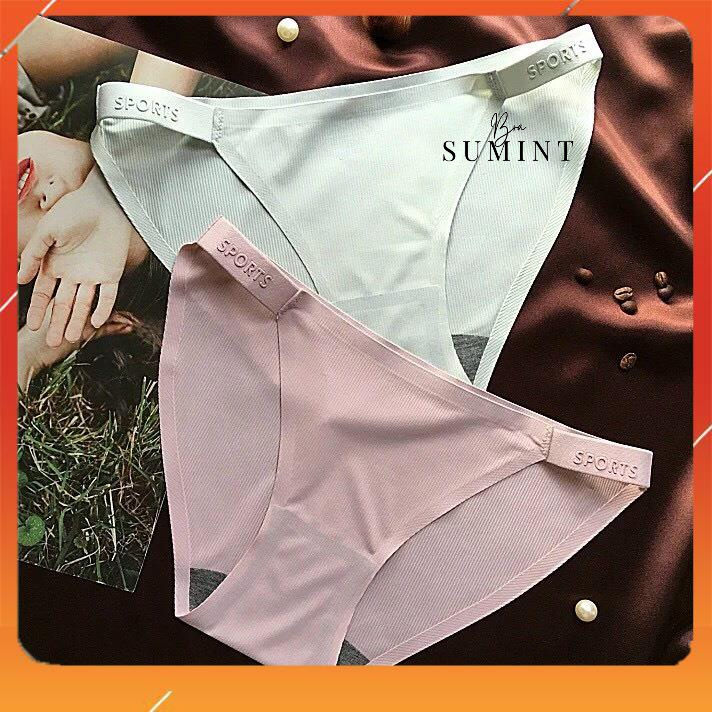 Quần lót nữ cotton tăm cao cấp kháng khuẩn mềm mại viền mix chữ sexy tuyệt đối Q1672