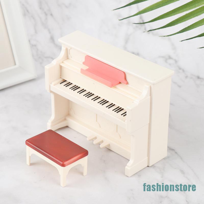 1 Bộ Đàn Piano Mini Màu Trắng Tỉ Lệ 1: