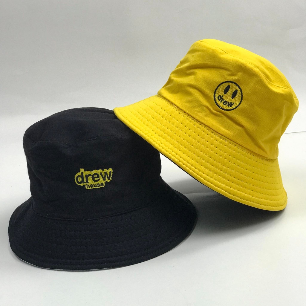 Mũ bucket 2 mặt thêu hình DREW Nón tai bèo vành tròn thời trang form unisex nam nữ B02