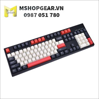 Set keycap thick pbt Red – Black – White milk OEM profile 108 keys