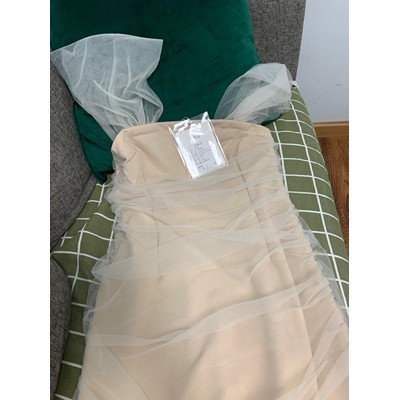 Váy voan rớt vai trễ vai mặc 2 kiểu ôm body gơi cảm sexy Ulzzang Hàn Quốc V68