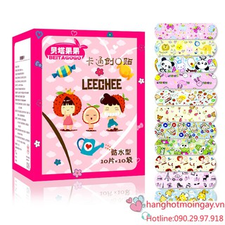 Combo 100 Mếng Dán Băng Keo Cá Nhân Hoạt Hình E6