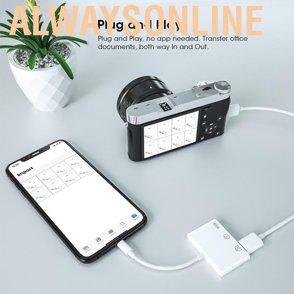 Đế Chia Cổng Usb Otg 3 Trong 1 Đa Năng Tiện Dụng Dành Cho Ios