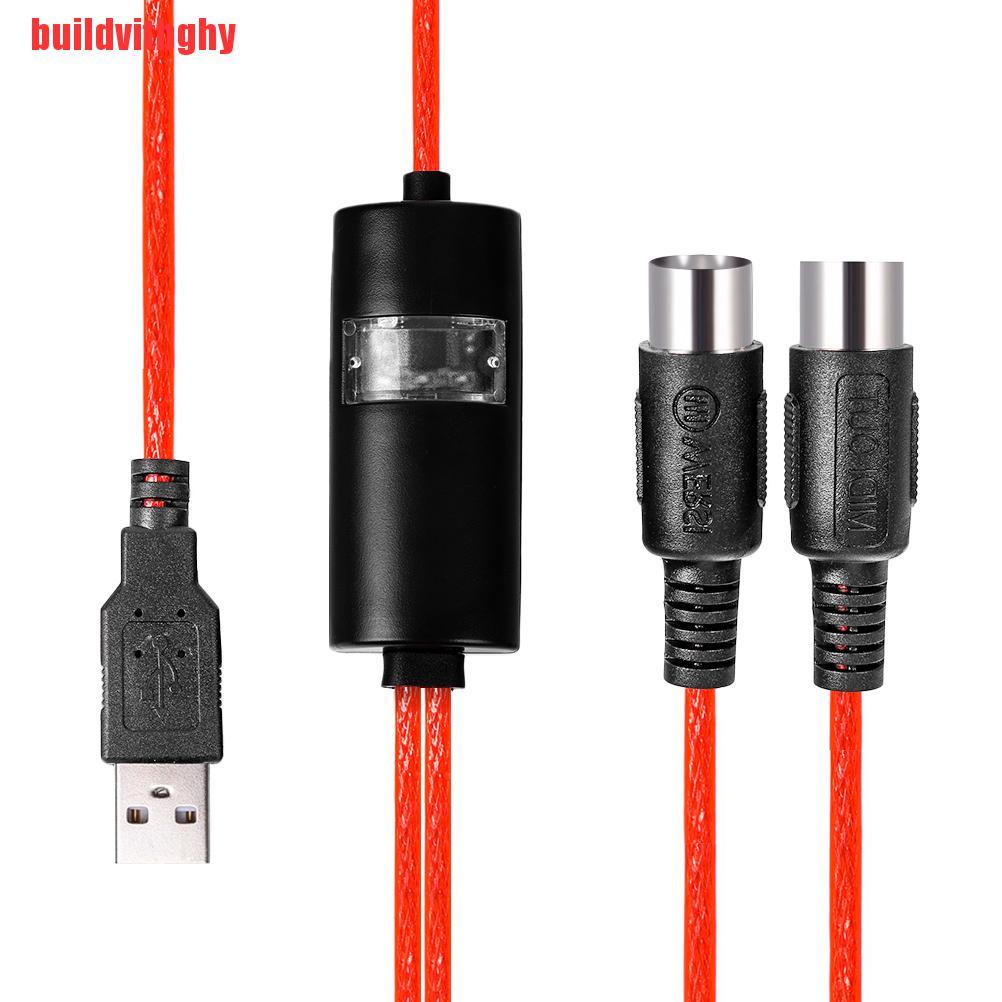 (Mua-Code) Dây Cáp Chuyển Đổi Midi Sang Usb Bàn Phím Nhạc