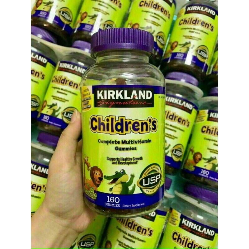 Kẹo Dẻo Bổ Sung Vitamin cho bé Kirkland Childrens Complete Multivitamin Gummies 160 Viên