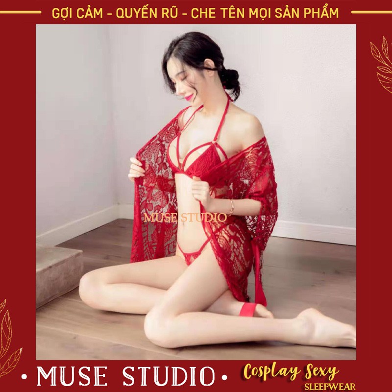 Đồ Lót Gợi Cảm 𝑯𝑶𝑻 𝑻𝑹𝑬𝑵𝑫 Bộ Đồ Lót Ren Sexy, Tôn Ngực Quyễn Rũ (Không Kèm Áo Choàng)