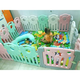 Bộ quây cũi nhựa nguyên sinh an toàn cho bé