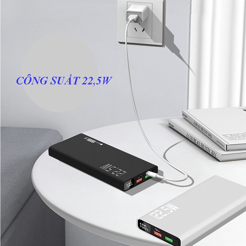 Sạc Dự Phòng Điện Thoại,Pin Dự Phòng 20000mAh Chính Hãng BYZ Sạc Siêu Nhanh Có 2 Cổng USB QC 3.0 Bảo Hành 12 Tháng