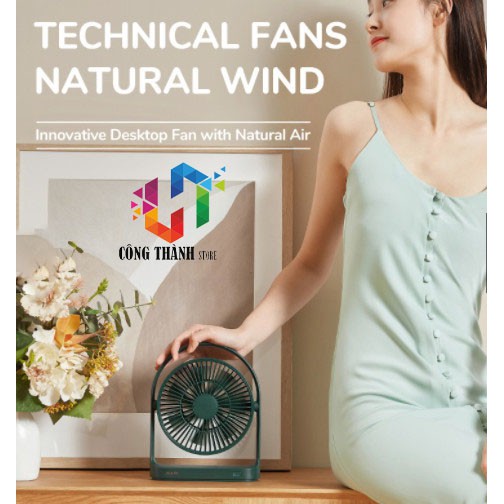 [Hàng Chính Hãng] Quạt để bàn không dây JISULIFE dung lượng pin 4000mAh 4 tốc độ xoay 330 độ tiện dụng | BigBuy360 - bigbuy360.vn