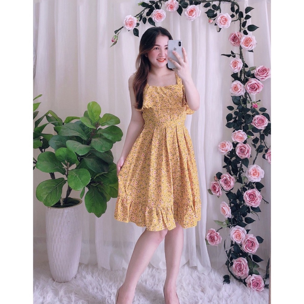 Đầm nữ hai dây đuôi cá chất liệu lụa Nhật cao cấp siêu mát siêu mịn | BigBuy360 - bigbuy360.vn