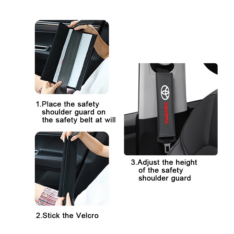 Set 2 Vỏ Bọc Dây Đai An Toàn Bằng Sợi Carbon Cho Xe Hơi Suzuki ERTIGA Swift XL6 XL7 SX4 jimy vitara jimy