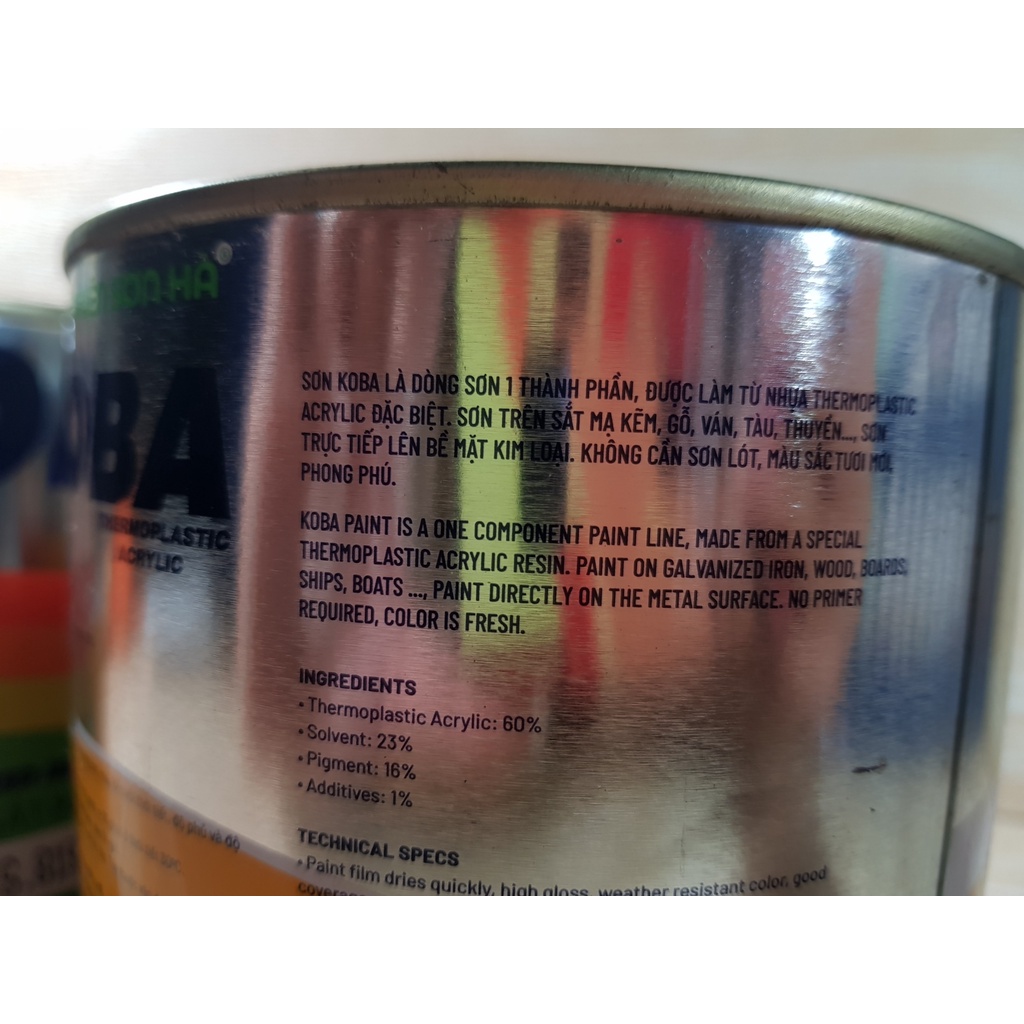 SƠN SẮT MẠ KẼM SƠN 1 THÀNH PHẦN KOBA 800g