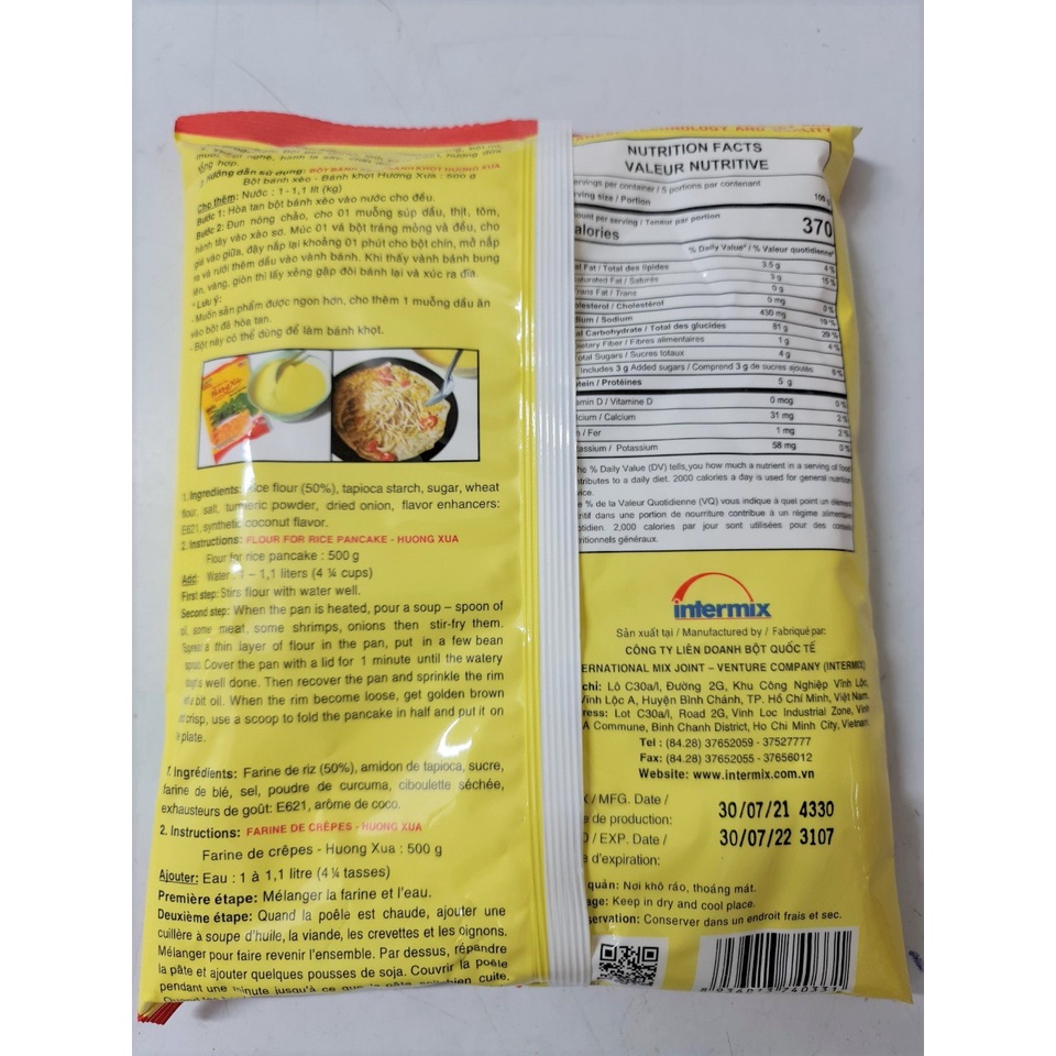 BỘT BÁNH XÈO Hương Xưa  MIKKO Pancake Mix