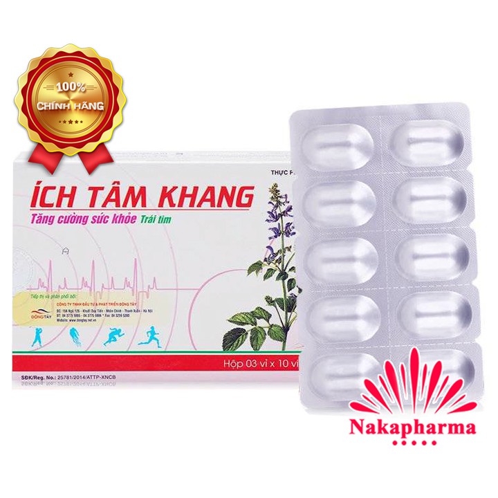 ✅ [CỰC SỐC] Ích Tâm Khang 180 viên tặng ngay hộp 30 viên - Tốt cho tim mạch, ngừa các bệnh mạch vành