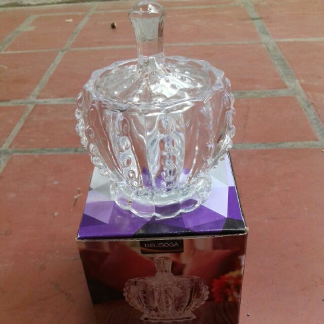 THỐ THỦY TINH ĐỰNG MỨT KẸO