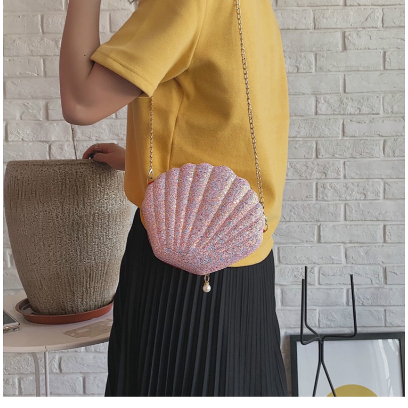Túi Đeo Chéo Hình Vỏ Sò Ngọc Trai Thời Trang Dễ Thương