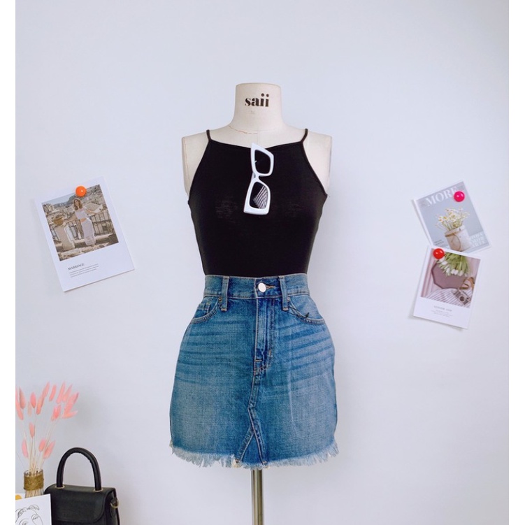 Áo Thun Cotton Hai Dây Cổ Ngang Mã AO240 | BigBuy360 - bigbuy360.vn