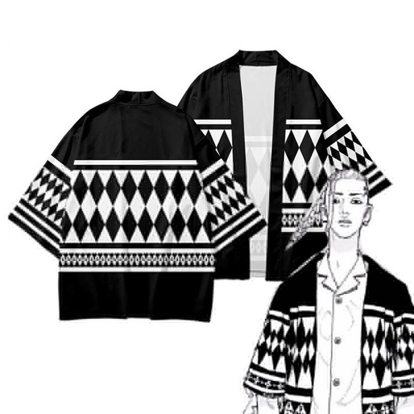 Áo choàng Haori cosplay nhân vật anime Tokyo Avengers Sano Manjiro Ken Ryuguji Draken Mikey