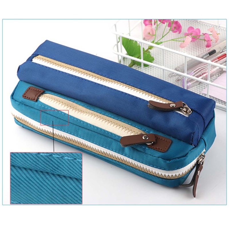 Túi Đựng Bút 3 Tầng Đơn Giản Nâng Cấp Sức Chứa Lớn Cho Nhà / Văn Phòng / Trường Học