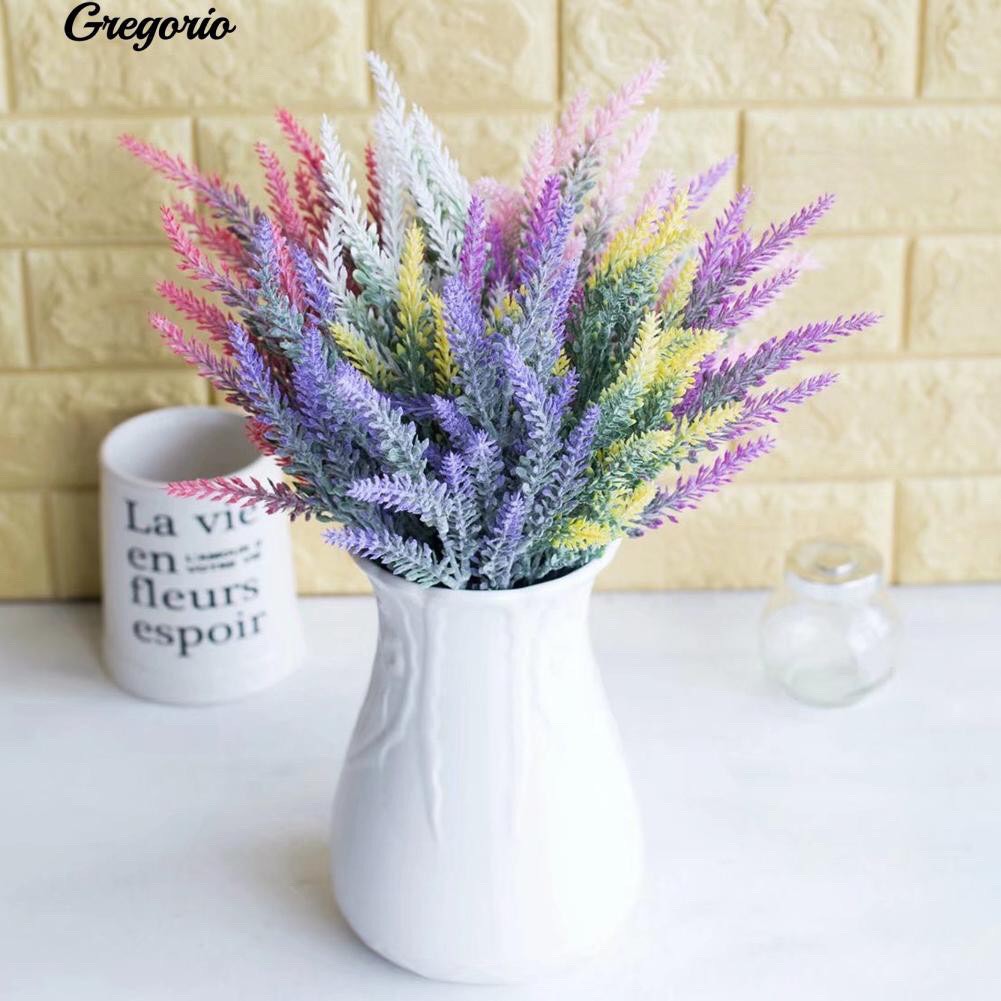 Hoa Oải Hương Lavender - Mã Đề phủ phấn thanh tao, trang nhã cao 37cm - Hoa giả trang trí đẹp