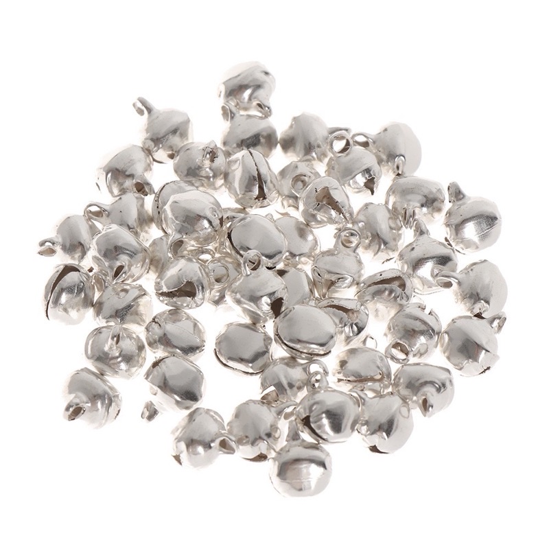 Set 10 chuông lục lạc mini làm trang sức thủ công 6mm-8mm