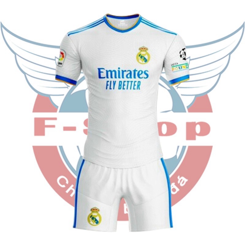 Bộ quần áo bóng đá câu lạc bộ Real Madrid - Áo bóng đá CLB giải Laliga - Bộ đồ bóng đá đẹp HOT