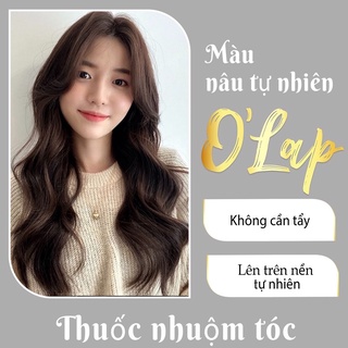 Thuốc nhuộm tóc nâu tự nhiên không cần tẩy tại nhà giá rẻ chính hãng OLAP OL23