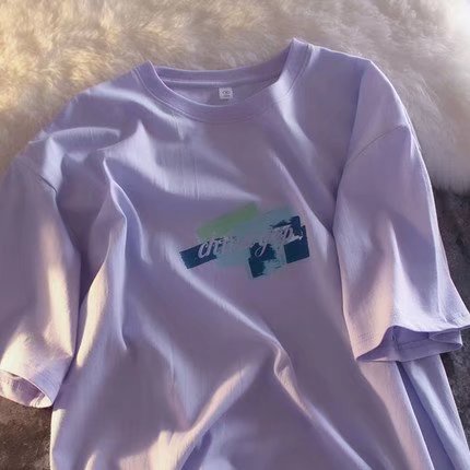 Áo Thun Dáng Rộng In Chữ Phong Cách Hip Hop Nhật Bản Thời Trang Mùa Hè Cho Nam Cỡ M-5XL