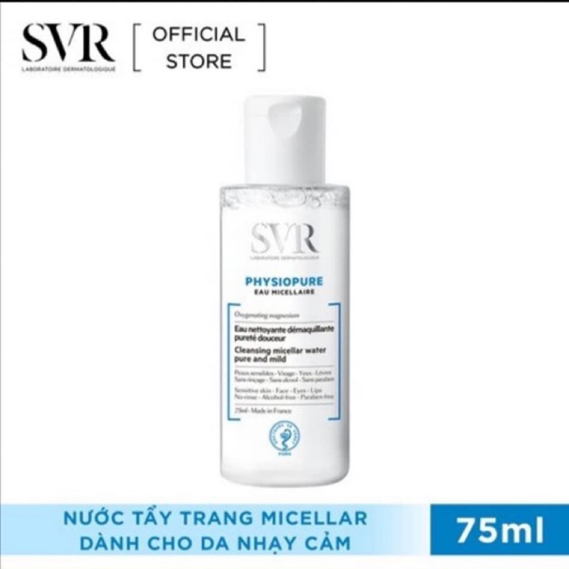 Nước Tẩy Trang Cho Da Nhạy Cảm Svr Physiopure Eau Micellaire