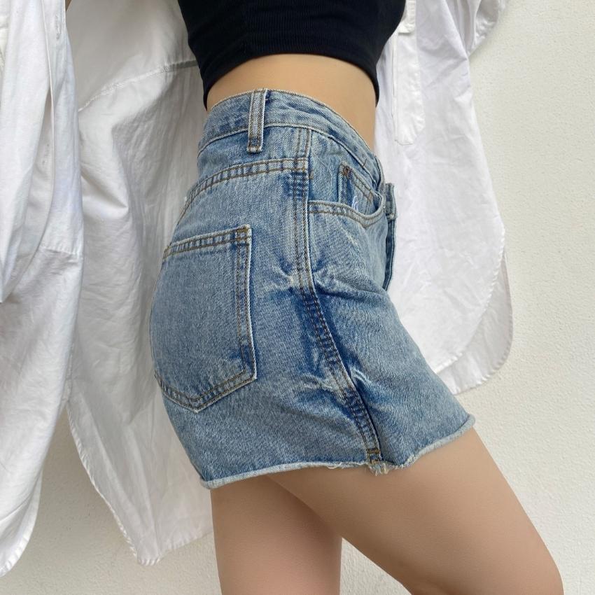 Chân Váy Jean Bò Dáng Chữ A, Chân Váy Bò Vải Jean Cao Cấp M6236